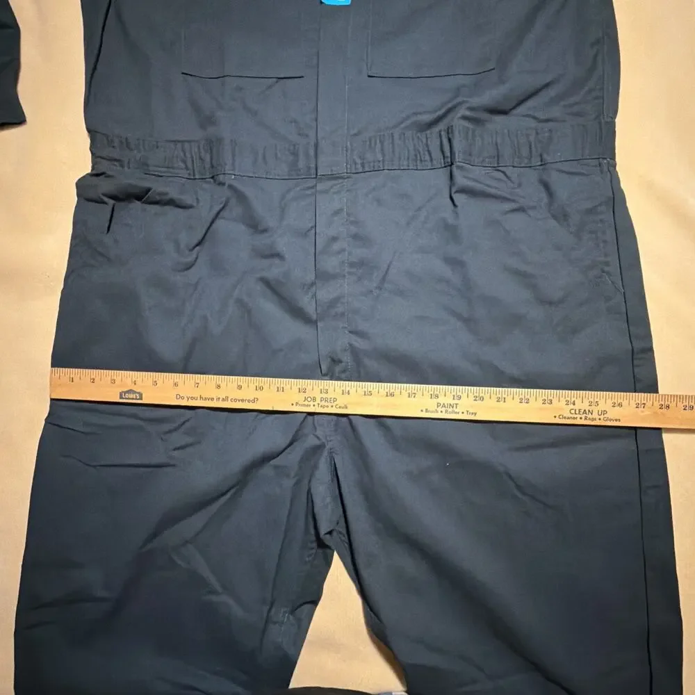 Dickies Coveralls Mens 2XL Navy Blue Work Long Sleeve SEE MEASUREMENTS NEW
